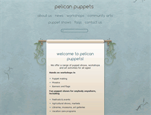 Tablet Screenshot of pelicanpuppets.com.au